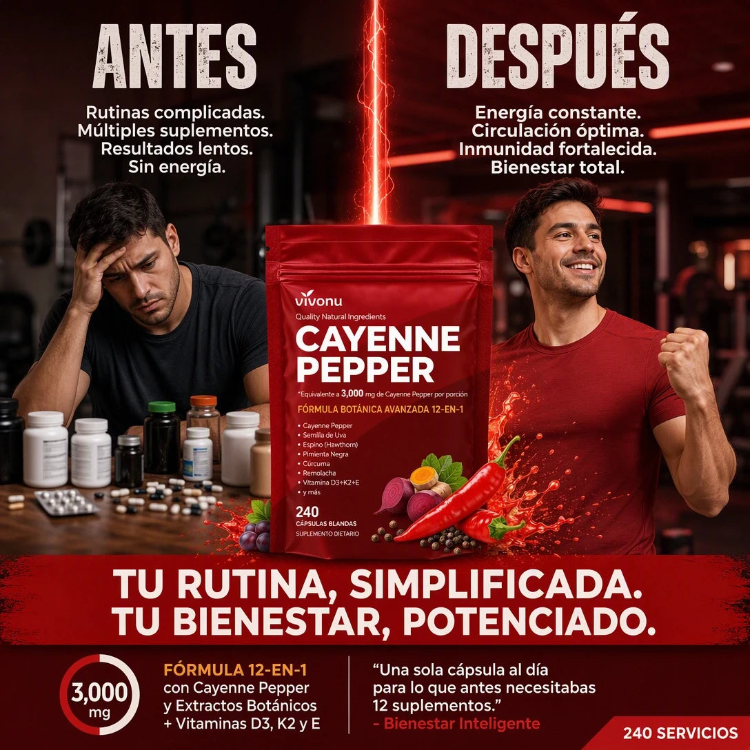 Información adicional de VIVONU Cayenne Pepper Softgels